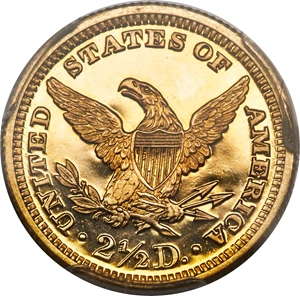 image for: 1907 $2 1/2 PR66 Cameo PCGS. JD-1, R.4....