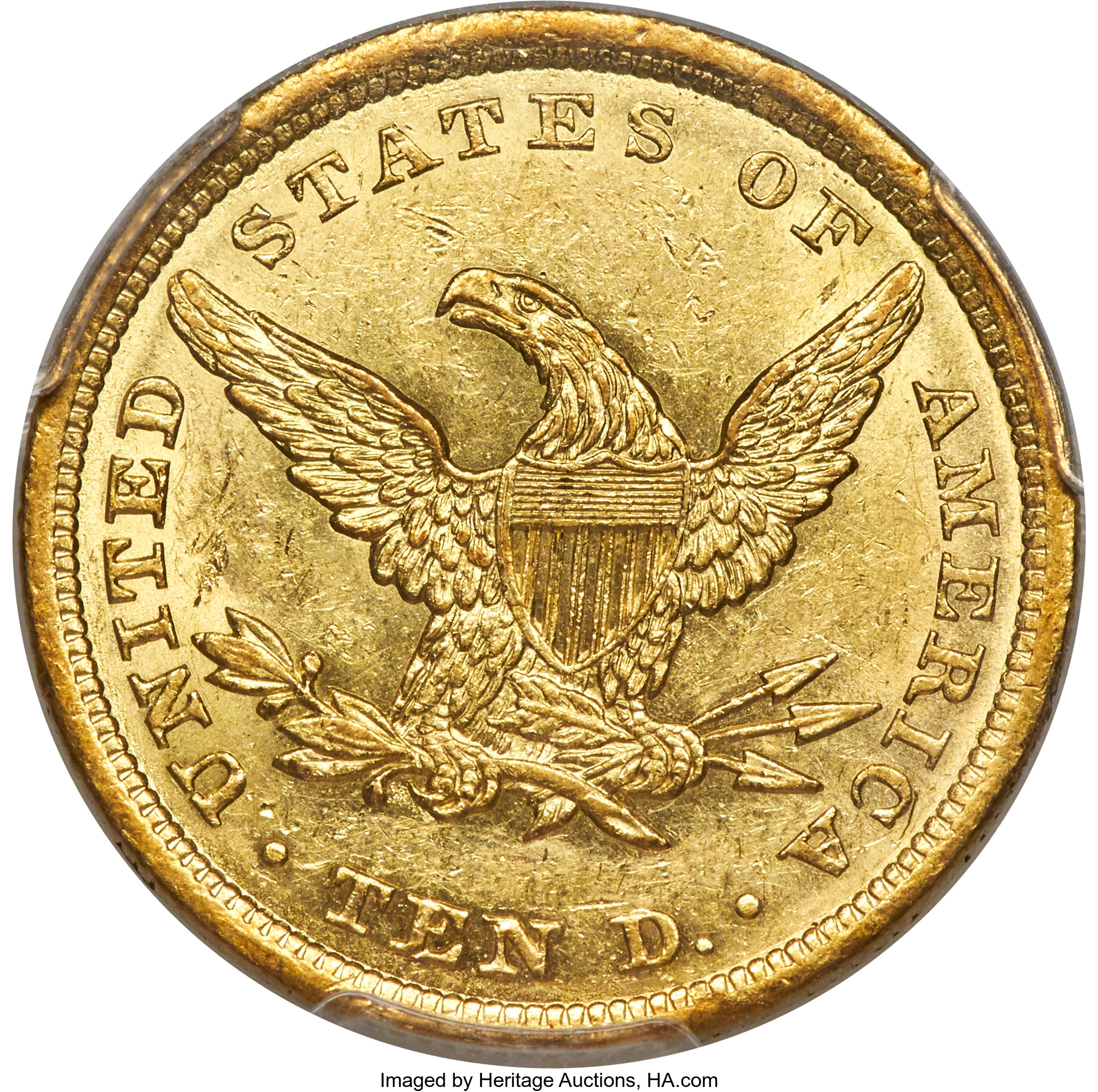 image for: 1840 $10 AU58 PCGS. CAC....