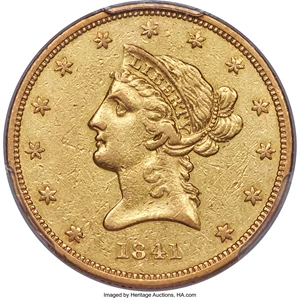 image for: 1841-O $10 XF45 PCGS. Variety 1....