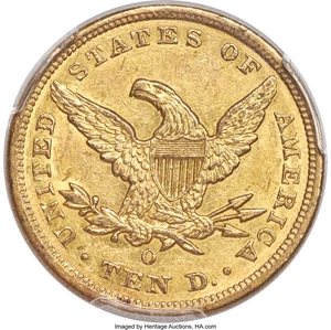 image for: 1860-O $10 AU58 PCGS. CAC. Variety 2....