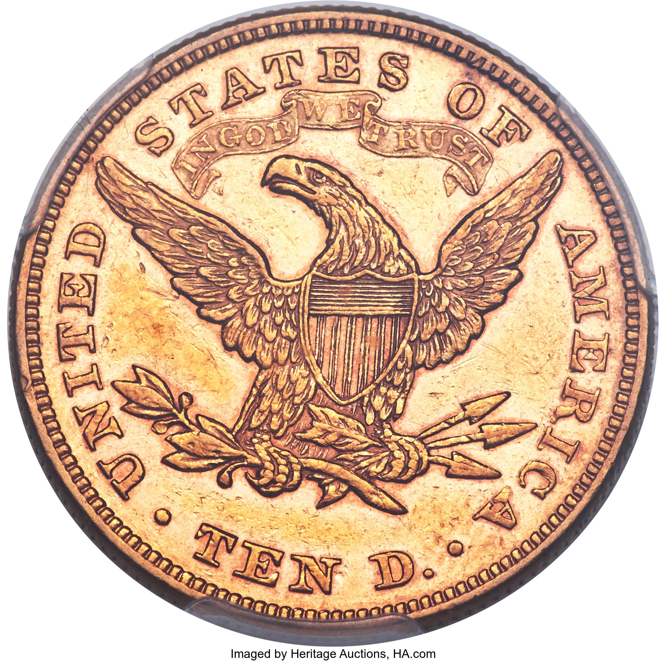 image for: 1871 $10 AU55 PCGS. CAC....