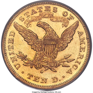image for: 1879-O $10 AU58 PCGS. CAC. Variety 1....