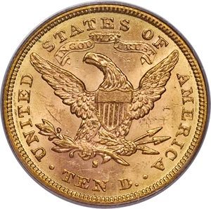 image for: 1880-S $10 MS64 PCGS....