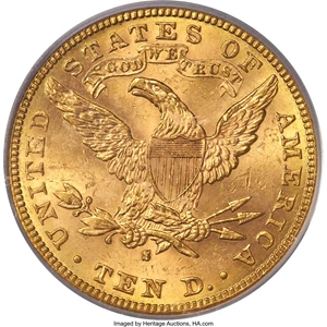 image for: 1883-S $10 MS63 PCGS....