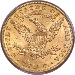 image for: 1884-S $10 MS63 PCGS....