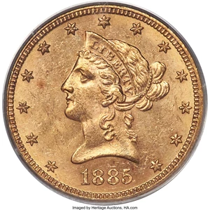 image for: 1885 $10 MS63 PCGS....