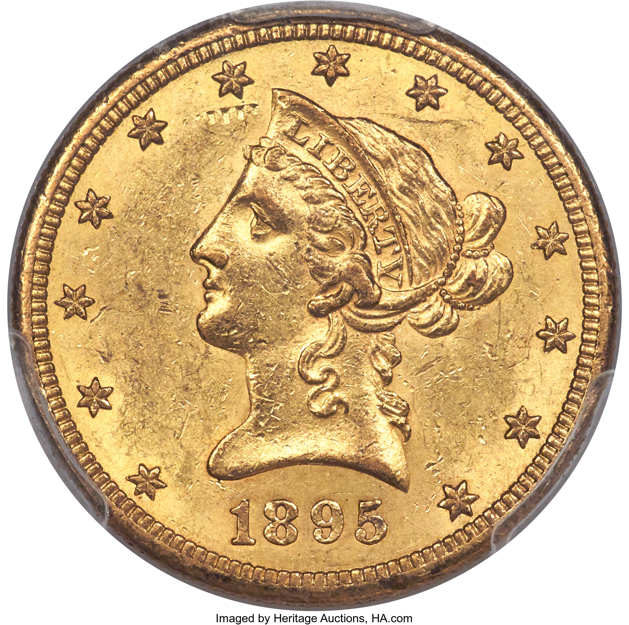 image for: 1895-S $10 MS61 PCGS. CAC....