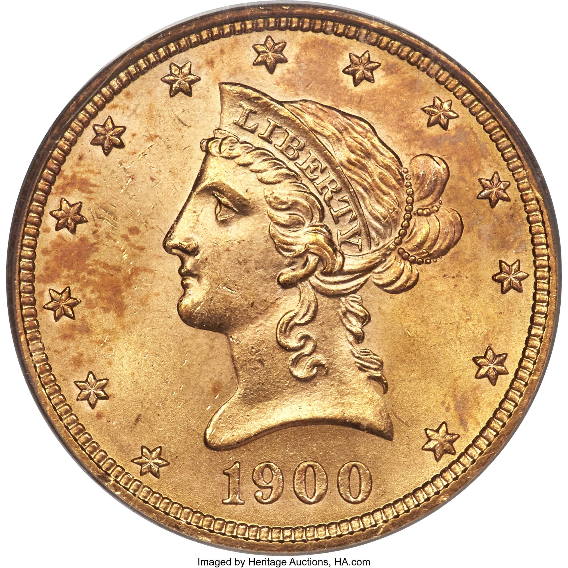 image for: 1900 $10 MS65 PCGS....