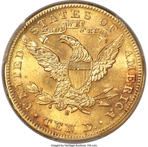 image for: 1905-S $10 MS63 PCGS....