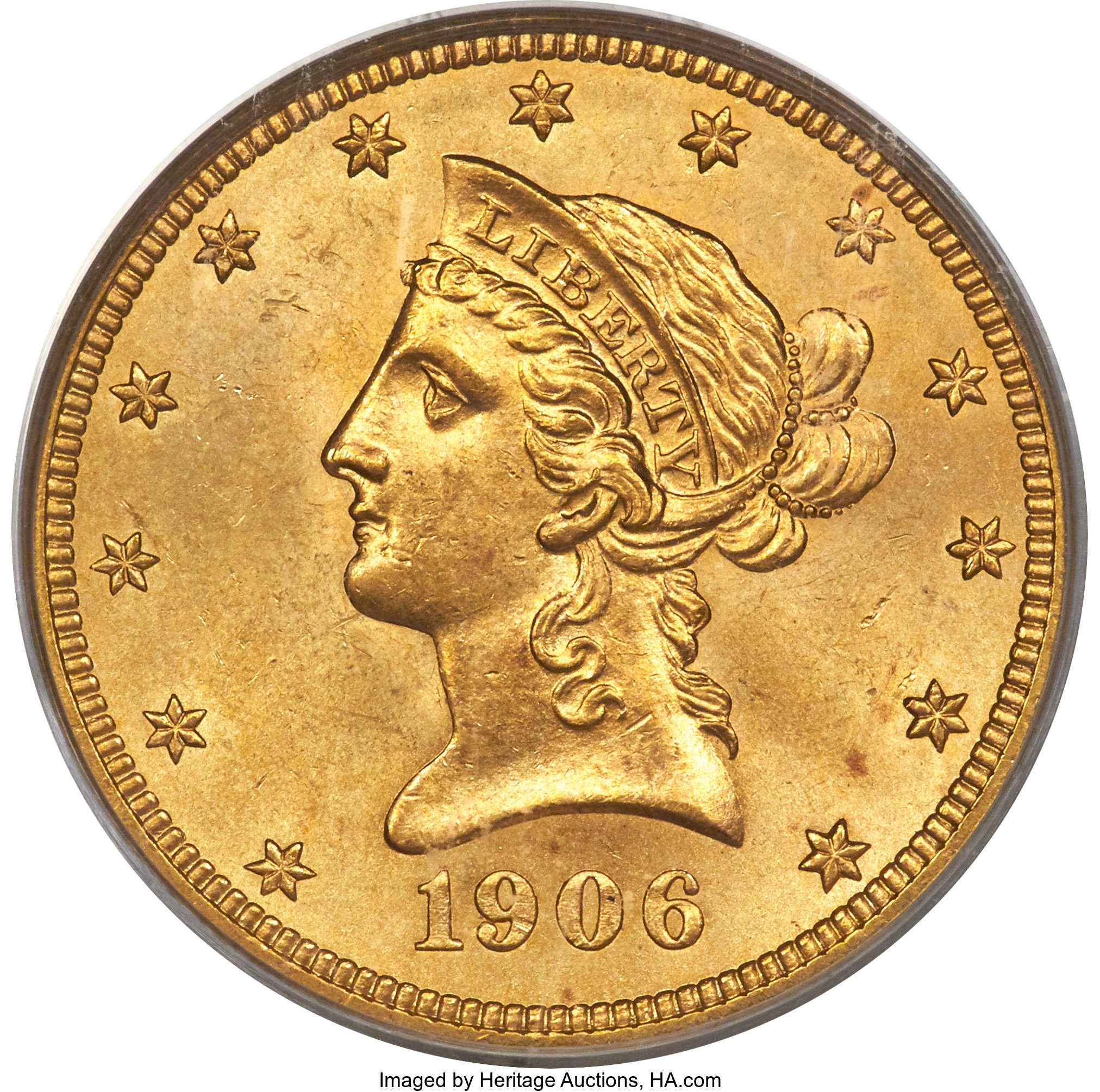 image for: 1906 $10 MS64 PCGS....