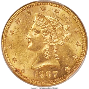 image for: 1907-S $10 MS63 PCGS....