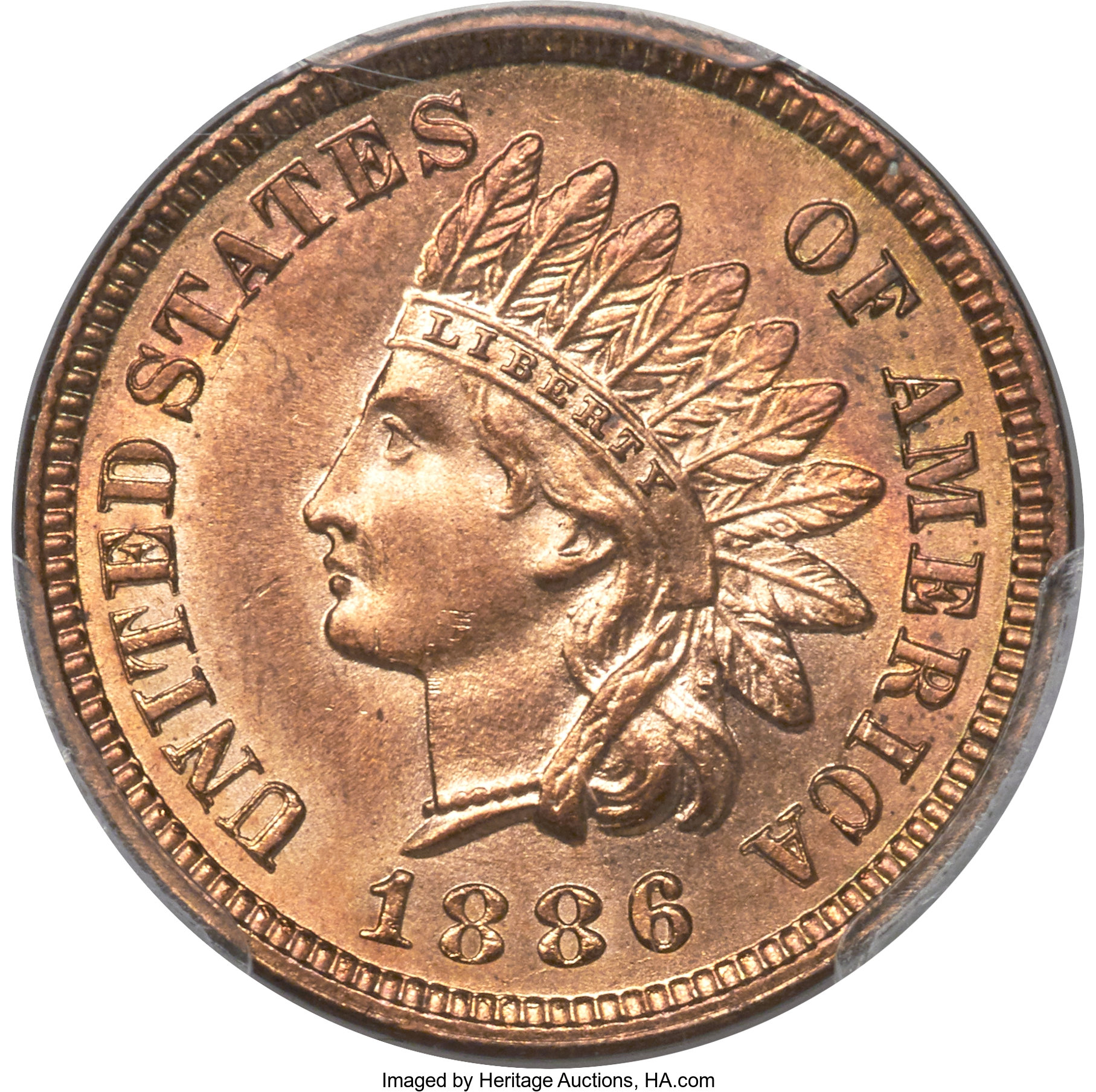 image for: 1886 1C Type One MS65 Red PCGS....