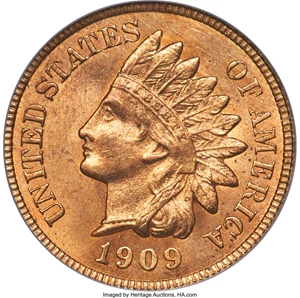 image for: 1909-S 1C MS65 Red PCGS....