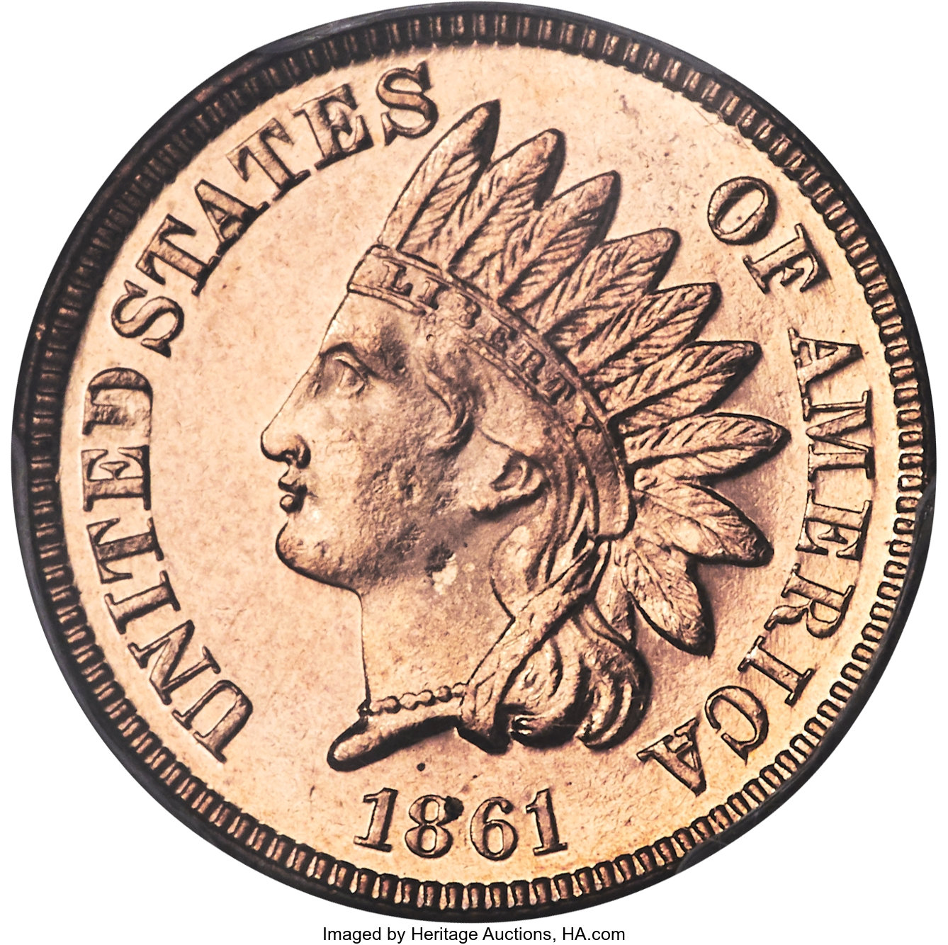 image for: 1861 1C PR64+ Cameo PCGS....