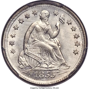 image for: 1855 H10C Arrows MS66 PCGS....