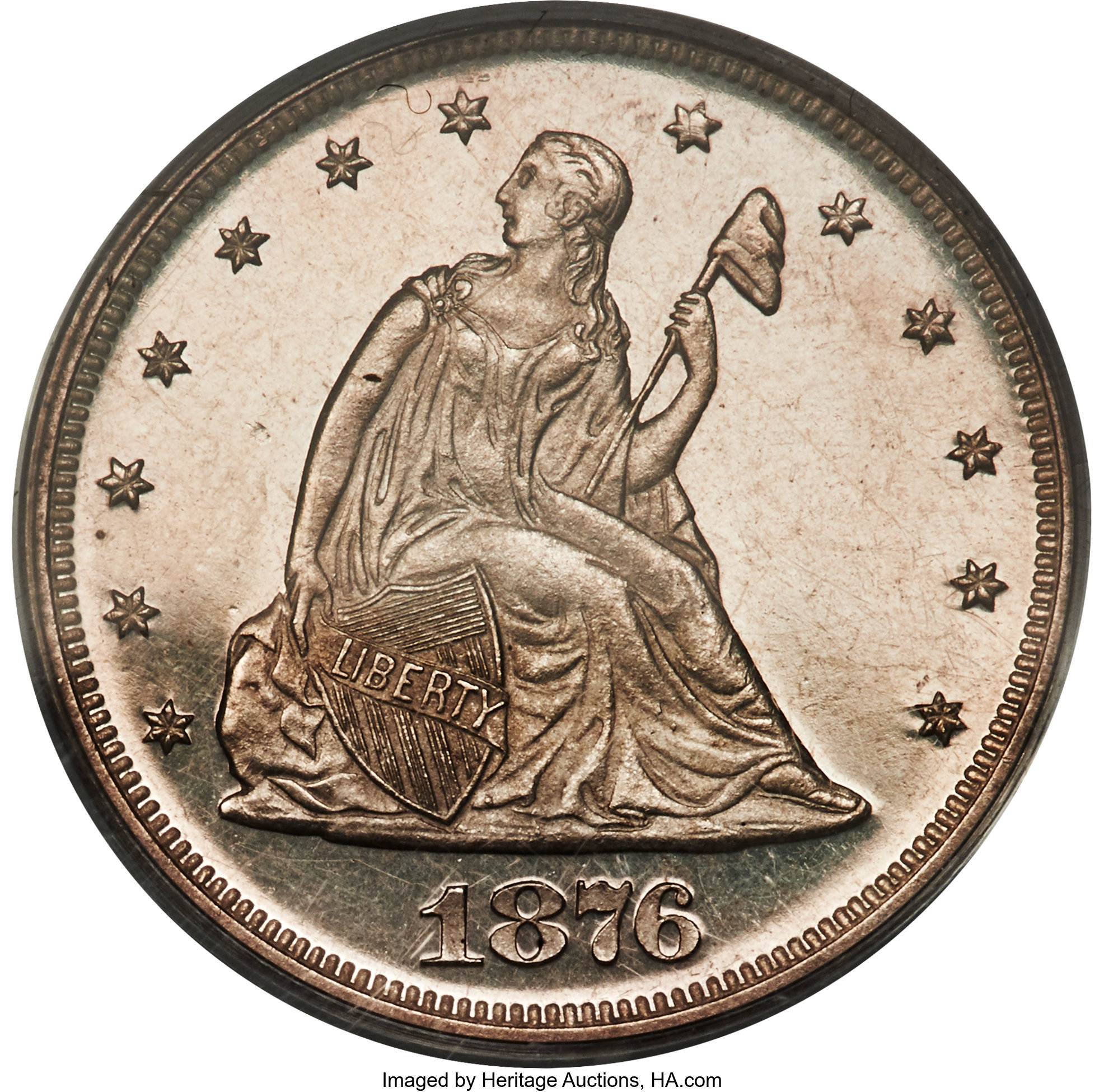 image for: 1876 20C PR64 Cameo PCGS. BF-1, R.4....