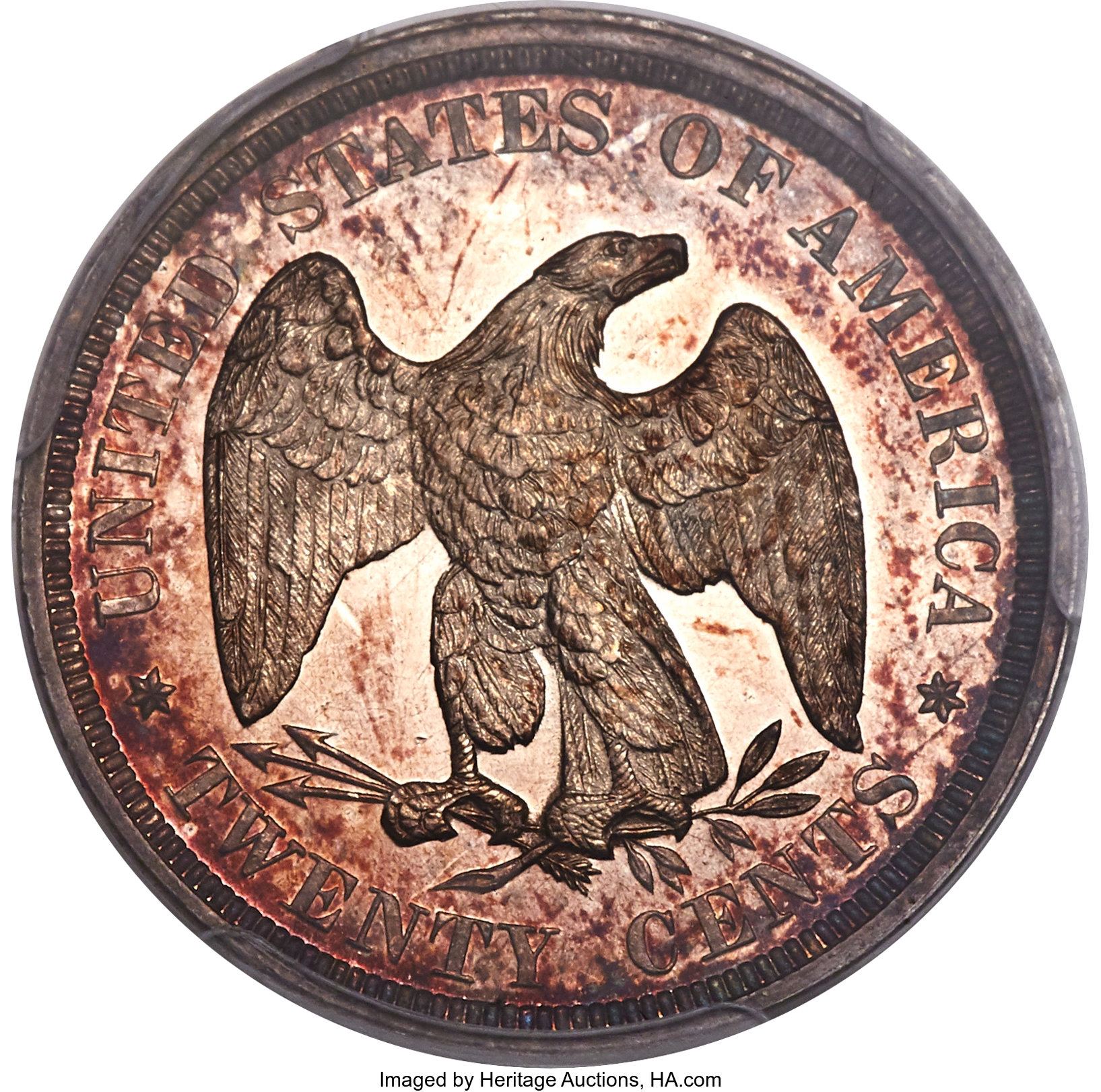 image for: 1876 20C PR64 Cameo PCGS. BF-3, R.4....