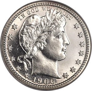 image for: 1906 25C PR67 NGC. CAC....