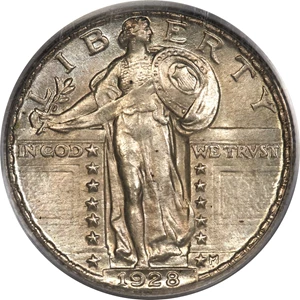 image for: 1928 25C MS66 Full Head PCGS. CAC....