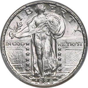 image for: 1928-D 25C MS65+ Full Head PCGS. CAC....