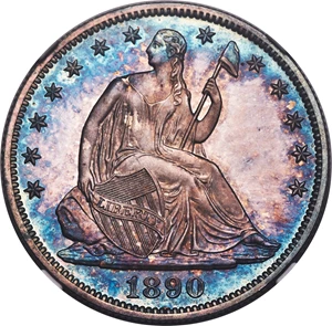image for: 1890 50C PR65 Cameo NGC....