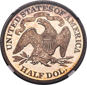 image for: 1890 50C PR65 Cameo NGC....