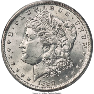 image for: 1889-O $1 Doubled Date, VAM-6, Top 100, MS65 PCGS....