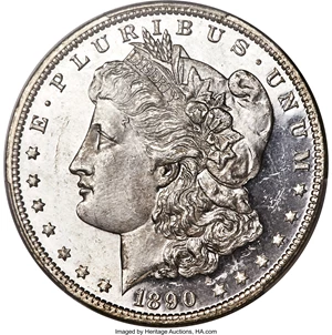 image for: 1890 $1 MS64+ Deep Mirror Prooflike PCGS....