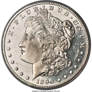 image for: 1890-CC $1 MS64 Deep Mirror Prooflike PCGS....