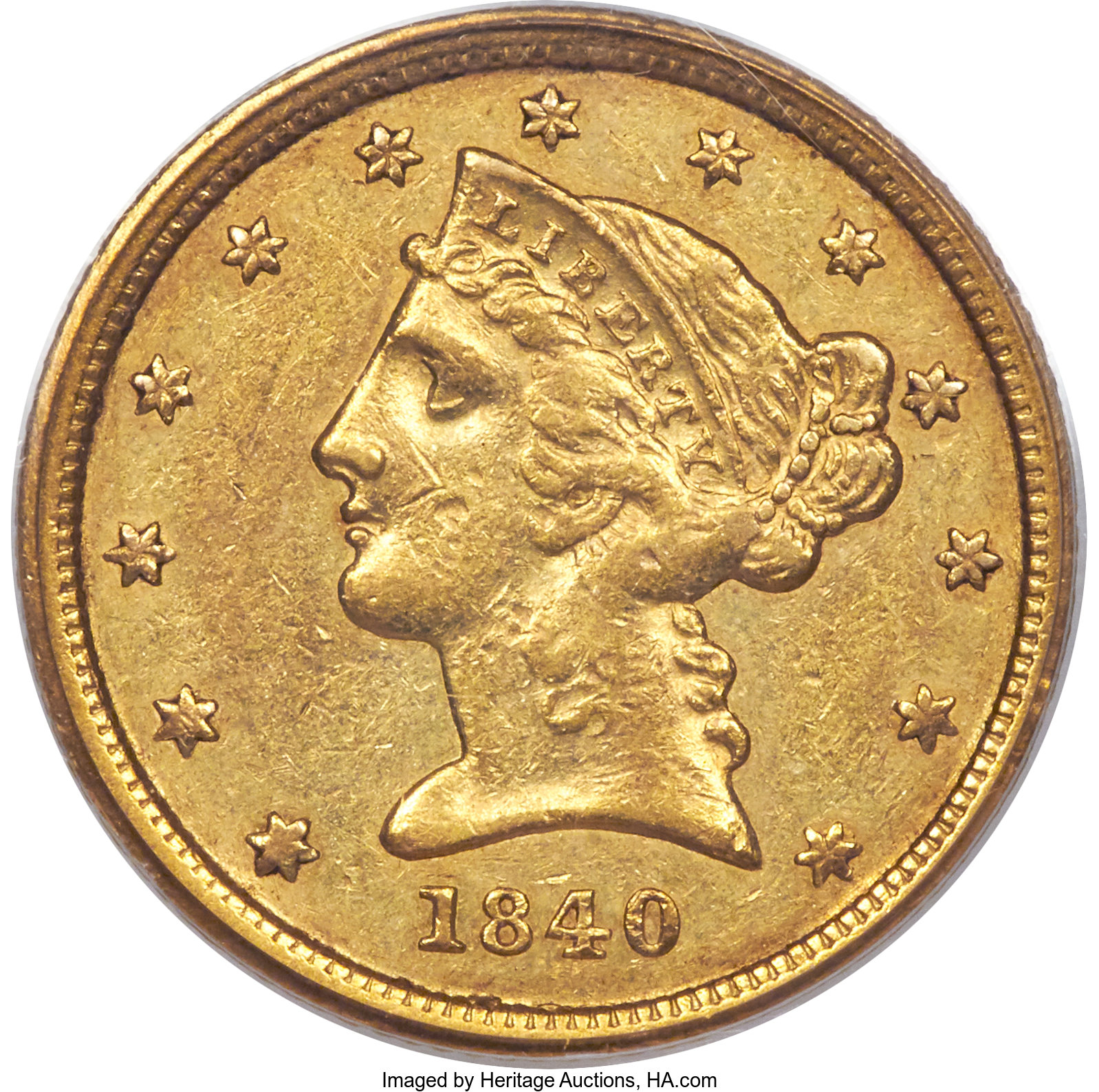 image for: 1840-C $5 XF45 PCGS. Variety 1....