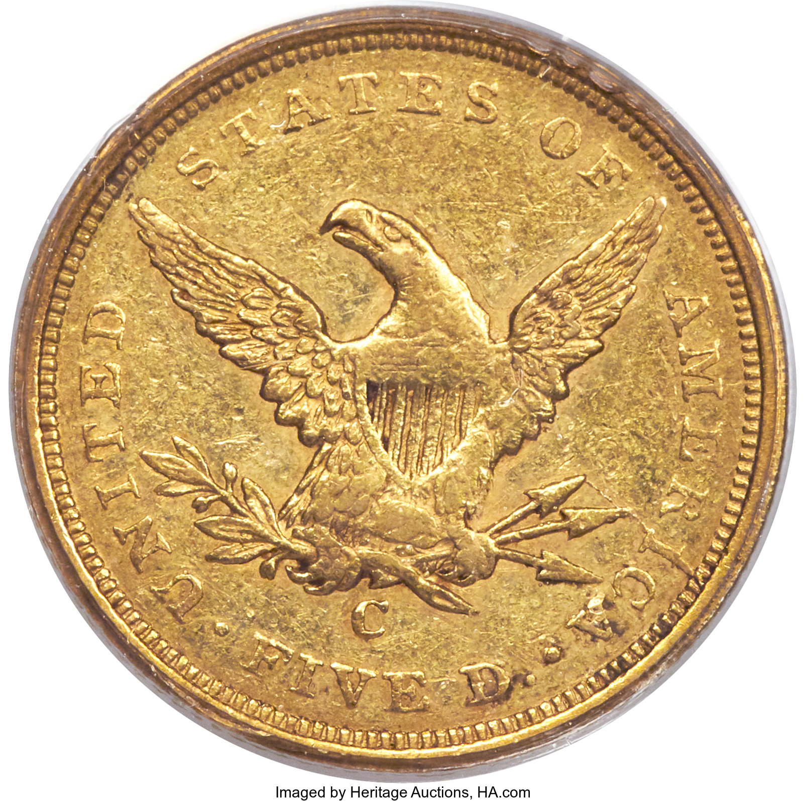 image for: 1840-C $5 XF45 PCGS. Variety 1....