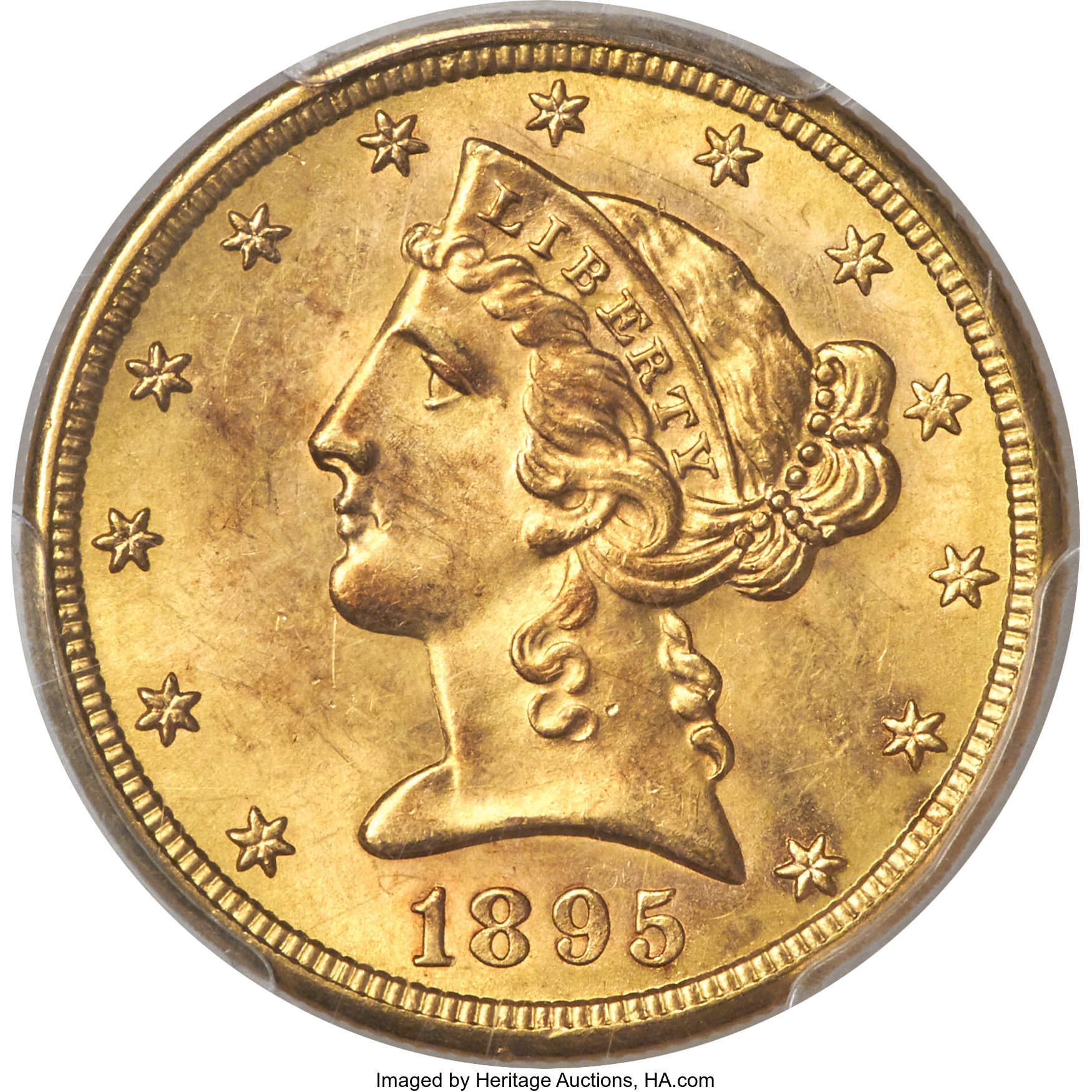 image for: 1895-S $5 MS64 PCGS....