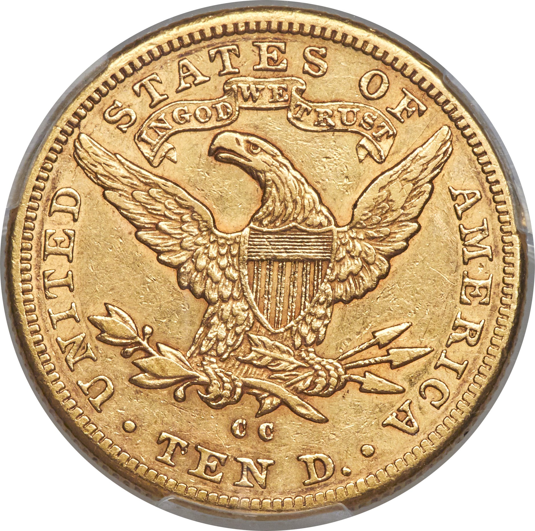 image for: 1884-CC $10 XF45 PCGS. Variety 1-A....