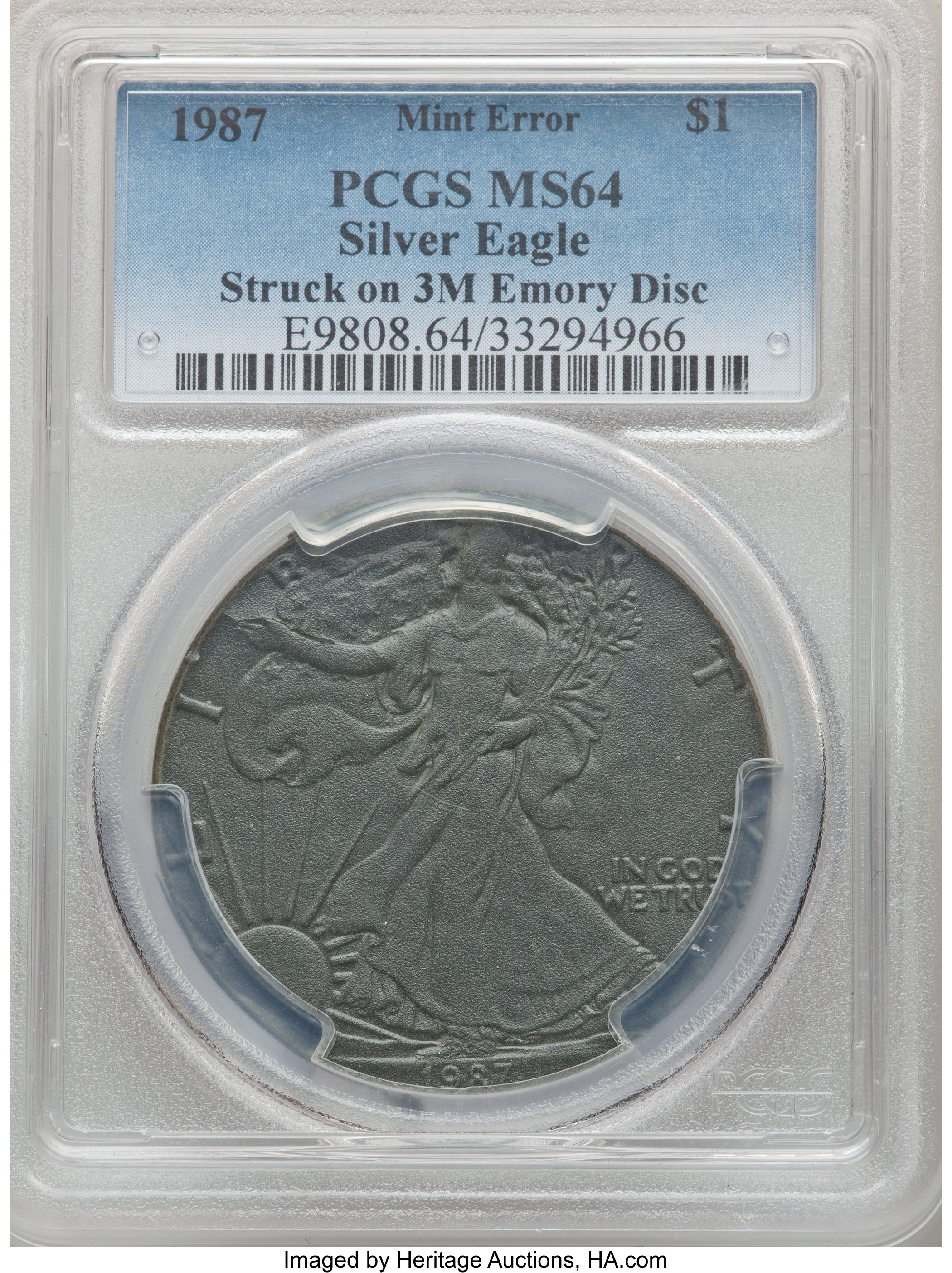 1987 $1  Silver Eagle MS64 thumbnail 8