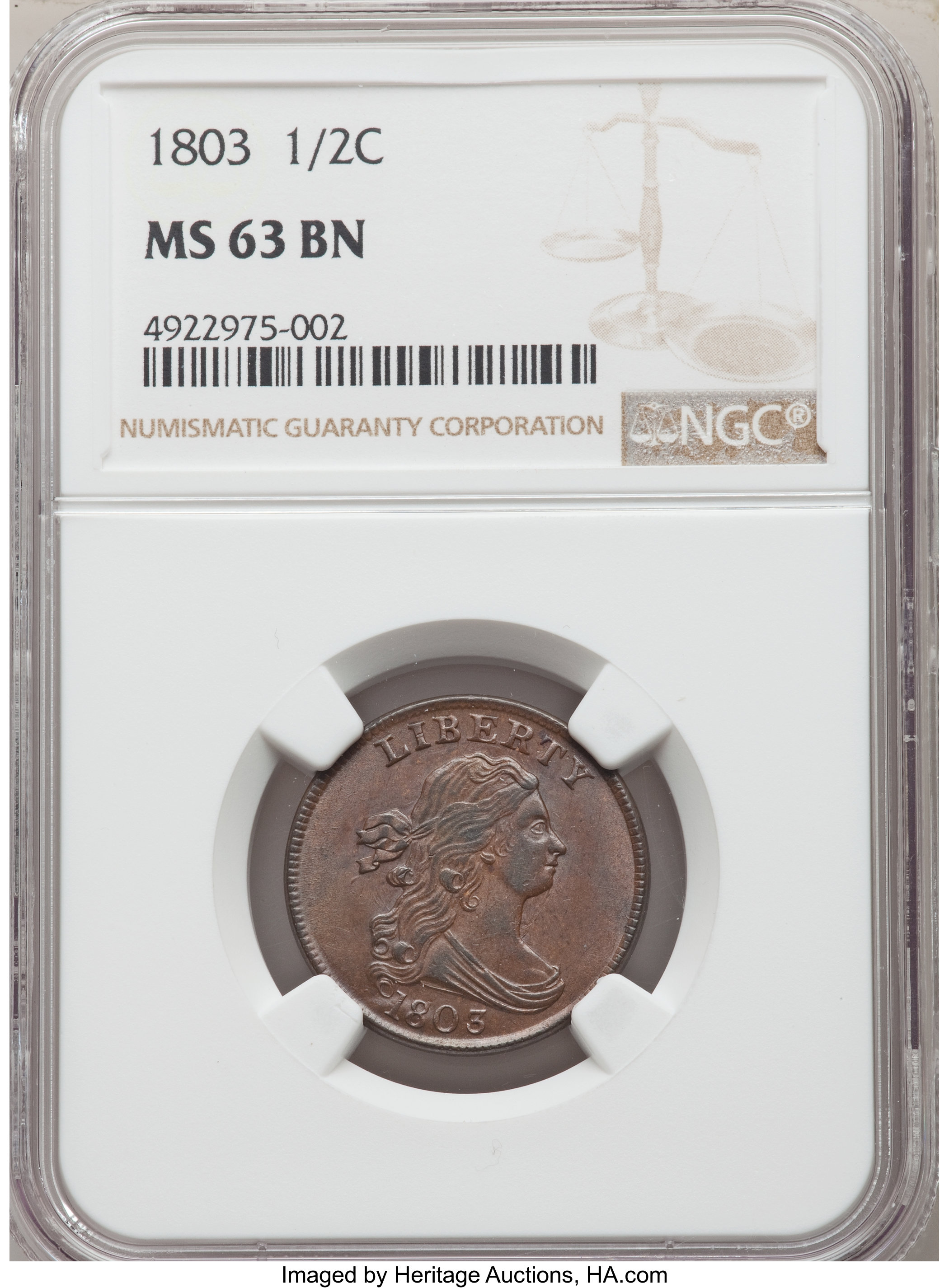 1803 1/2c C-3 MS BN XF45 BN CAC thumbnail 24