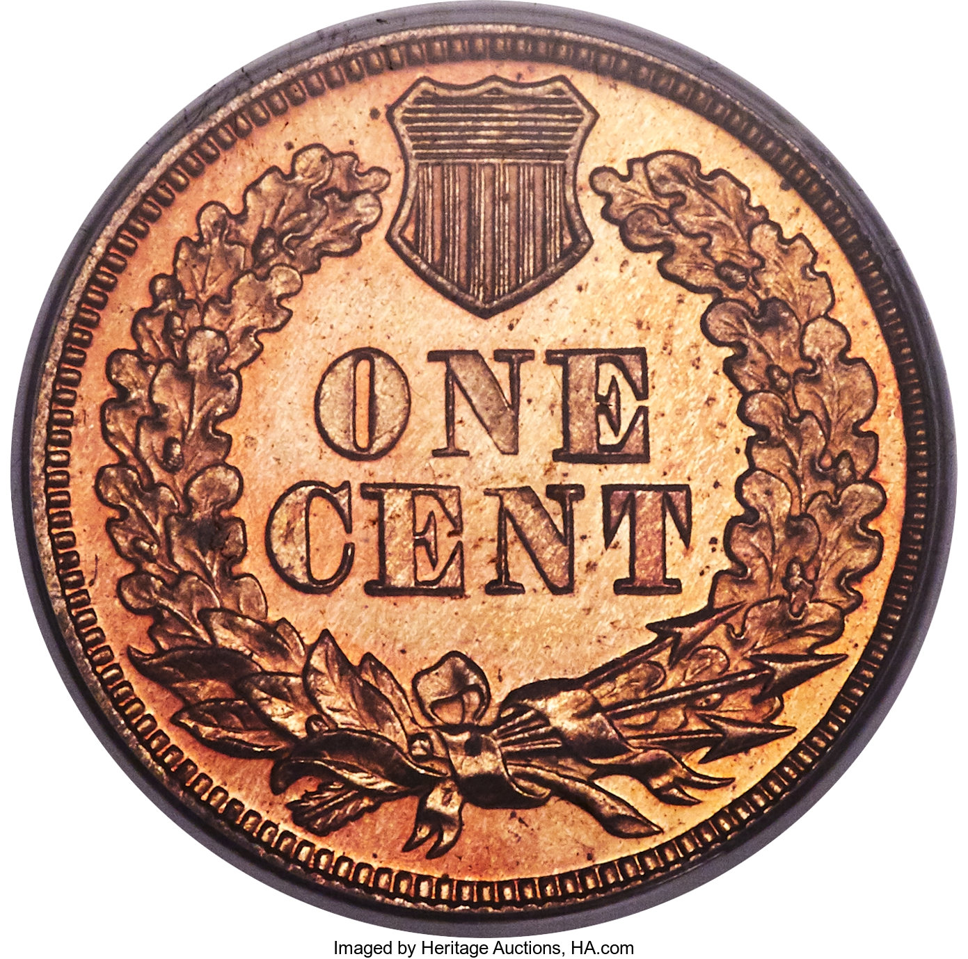 image for: 1869 1C PR65 Red PCGS....
