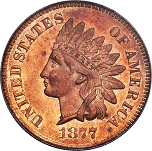 image for: 1877 1C PR64 Red and Brown PCGS....