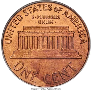 image for: 1964 1C SMS MS64 Red and Brown PCGS....