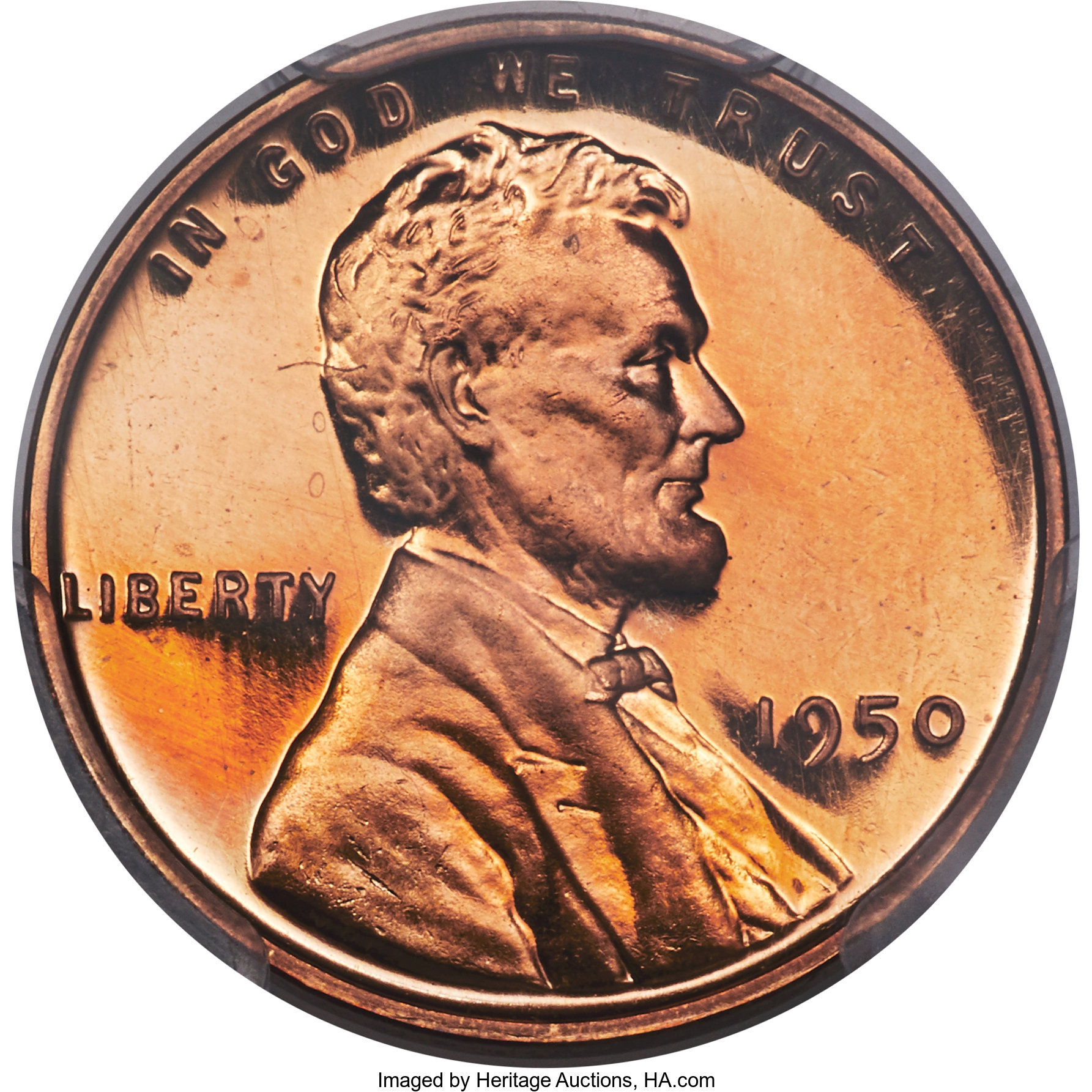 image for: 1950 1C PR67 Red Deep Cameo PCGS....