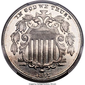 image for: 1877 5C PR65+ PCGS. CAC....