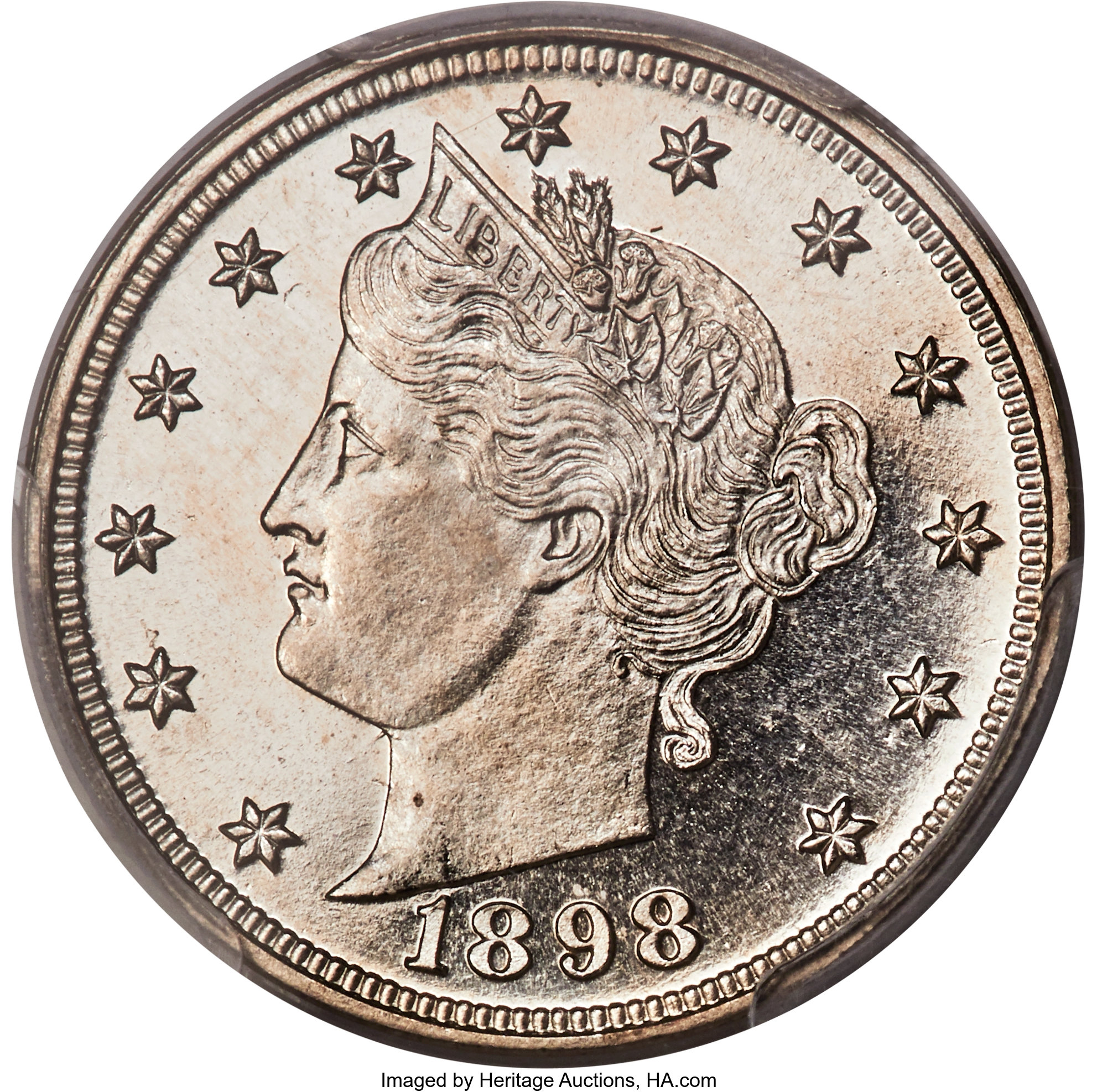 image for: 1898 5C PR67 Cameo PCGS....