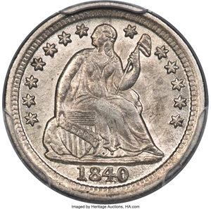 image for: 1840-O H10C Drapery MS61 PCGS....