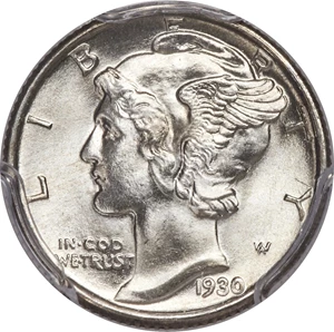 image for: 1930-S 10C MS67 Full Bands PCGS....
