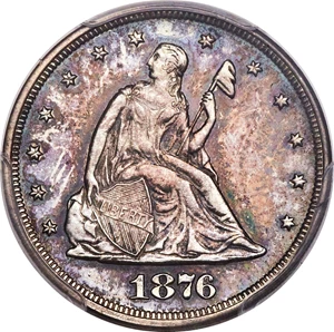 image for: 1876 20C PR64 PCGS. BF-1, R.4....