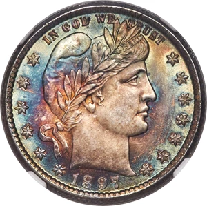 image for: 1897-O 25C MS64★ NGC....