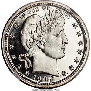 image for: 1907 25C PR68★ Cameo NGC....