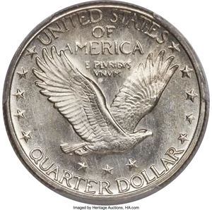 image for: 1923-S 25C MS65 Full Head PCGS....