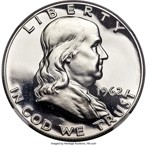 image for: 1962 50C PR69 Ultra Cameo NGC....