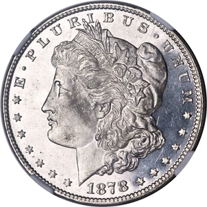 image for: 1878 7TF $1 Reverse of 1879, MS67 NGC....