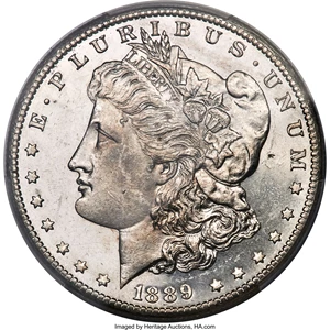 image for: 1889-CC $1 MS63 Prooflike PCGS....